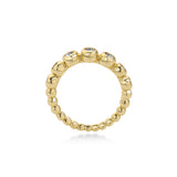 Bezel Set Wedding Rings Lab-Grown Diamond, 14K Gold Yellow