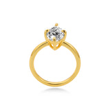 Solitaire Prong-Set Marquise Cut Engagement Ring with Lab-Grown Diamond, 14K Yellow Gold