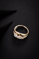 Toi & Moi Solitaire with Split Shank Lab-Created Diamond Engagement Ring, 14K Gold