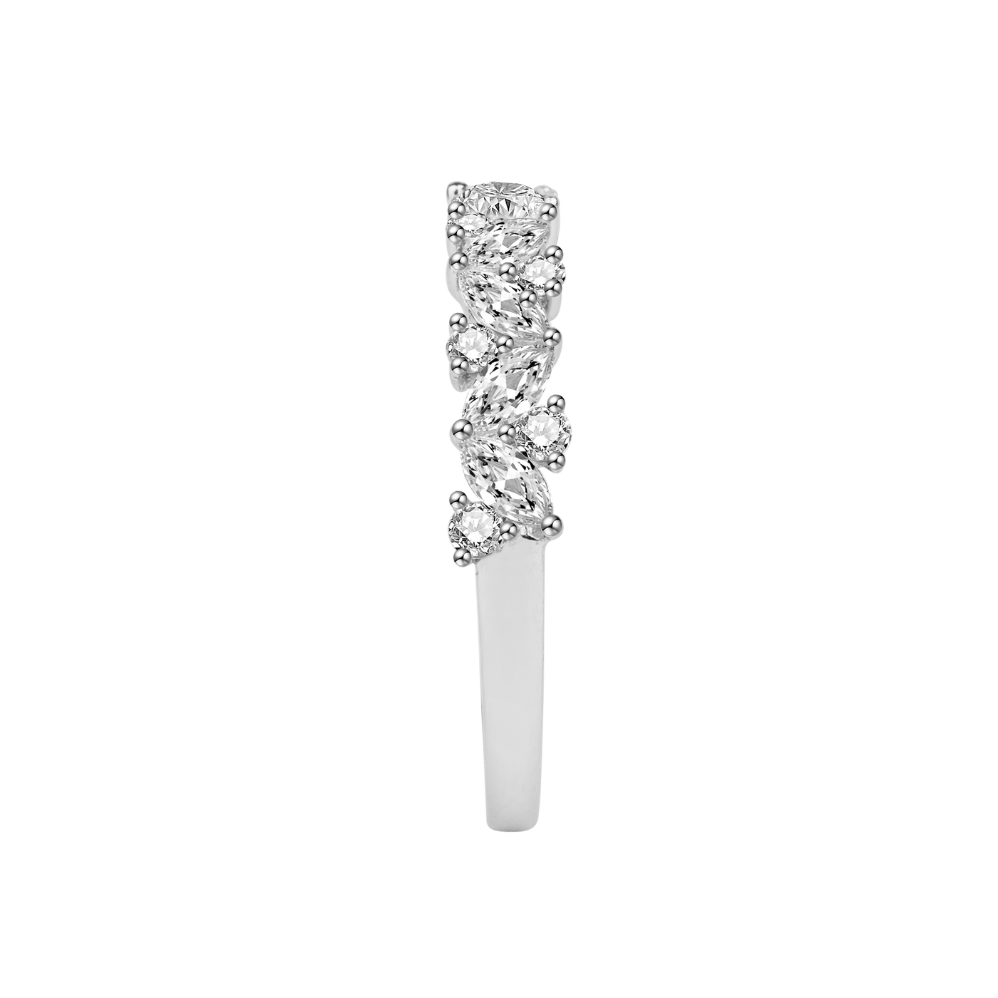 Marquise Shared-Prong Platinum Ring