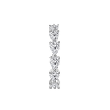 Platinum Pear Shared-Prong Lab Diamond Ring